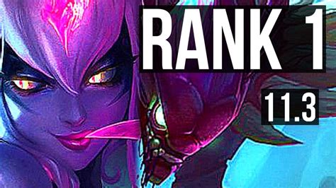 EVELYNN Vs KHA ZIX JUNGLE DEFEAT Rank 1 Rank 1 Eve 75 Winrate