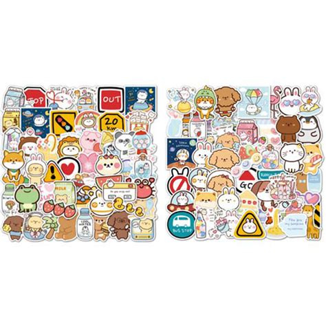 Cute Stickers Waterproof Pcs Pcs Tumbler Sticker Aquaflask