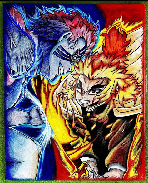 Rengoku vs. Akaza by 420yeetgod on DeviantArt