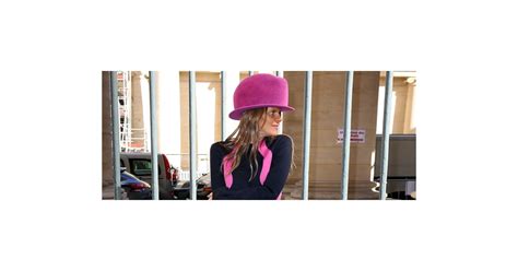 Anna Dello Russo Hot Pink Hat Popsugar Fashion