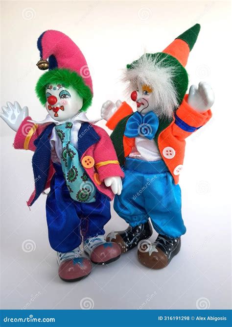 Porcelain Clown Figures Stock Photo Image Of Character 316191298
