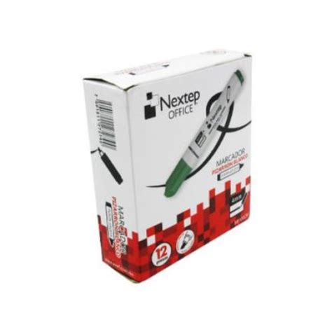 Marcador Nextep para Pizarrón Blanco Color Verde C 12 Pzas NEXTEP