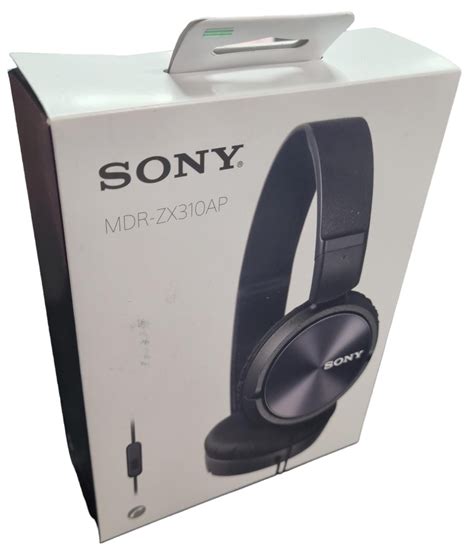 Sony Mdr Zx310ap Stereo Headphones In Black Sealed At Cgx Uk