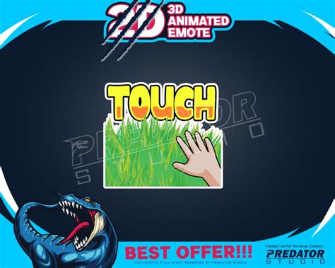 Touch Grass 3d Animated Emote Animated Emotes Emotes Etsy