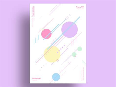 Soft Minimalist Poster Design By Vlad Grama On Dribbble