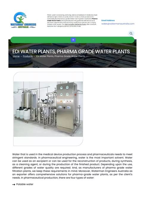 Ppt Electro De Ionisation Edi Water Treatment Plant Manufacturer For