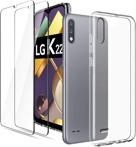 Lyzxmy Funda Para Lg K Piezas Vidrio Templado Pel Cula