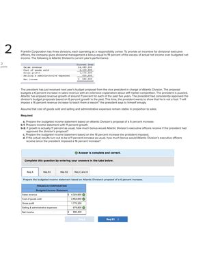 SmartBook Chapter 2 Hw Answers 2 Restaurant A Restaurant Company