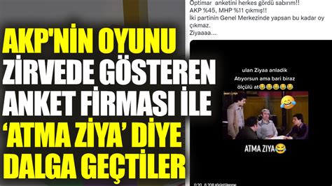 AKP nin oyunu zirvede gösteren anket firması ile dalga geçtiler