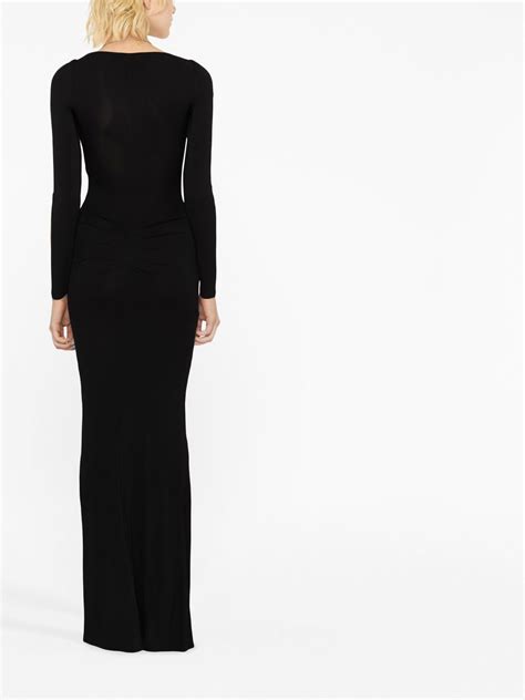 Elisabetta Franchi Cut Out Maxi Dress Farfetch