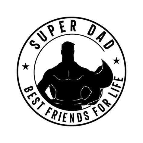 Super Dad Logo Vector