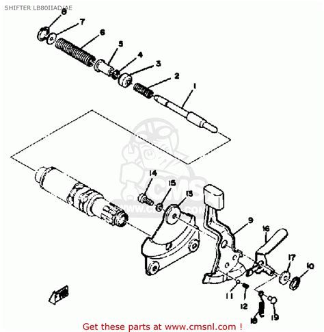 Yamaha Lb80 2ae 1976 1978 Usa Shifter Lb80iiadae Buy Original