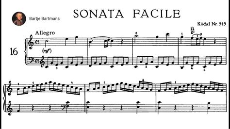 Mozart Piano Sonata No 16 Sonata Semplice K 545 1788 {ingrid Haebler} Youtube Music