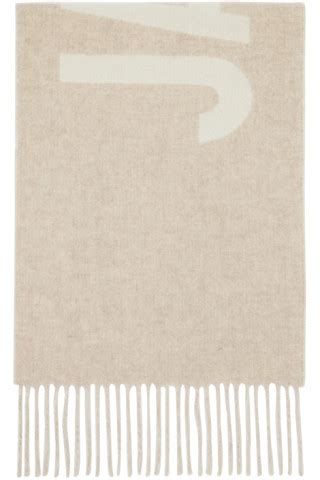 Jacquemus Beige Les Classiques L Echarpe Jacquemus Scarf Ssense