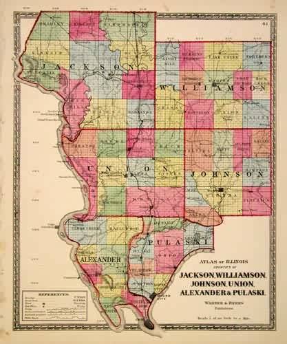 Counties Of Jackson Williamson Johnson Union Alexander And Pulaski