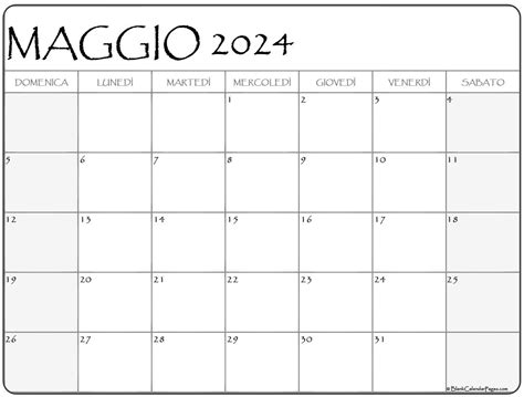 Calendario Di Maggio Flori Jillane