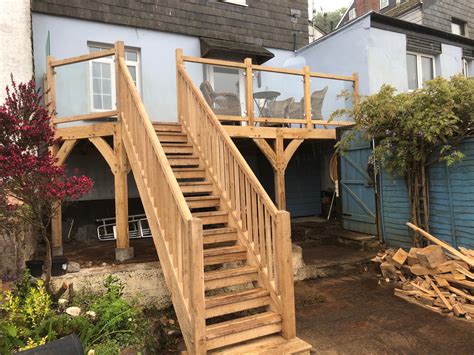 Oak Framed Balcony Dartmouth Wye Oak