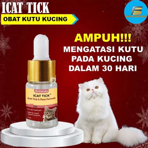 Jual No Brand Icat Tick Obat Tetes Pembasmi Kutu Tungau Tuma Kucing