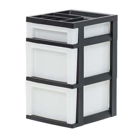 Iris Usa Plastic Organizers And Storage With Drawer Black Michaels