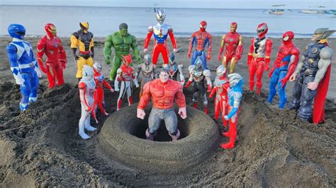 Spiderman Hulk Avengers Versus Ultraman Vs Venom Ultraman Zero Jatuh