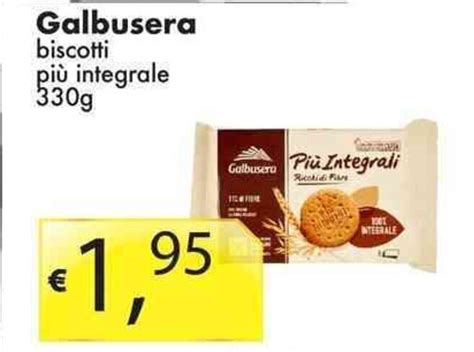 Galbusera biscotti più integrale 330g offerta di Sugros