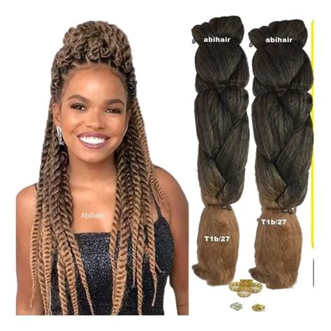 4 Trança Jumbo Box Braids Kanekalon Ser Muller Parcelamento sem juros