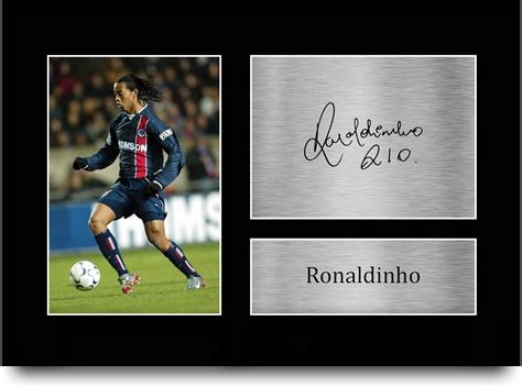 Hwc Trading A Ronaldinho Psg Gifts Printed Signed Autograph Picture