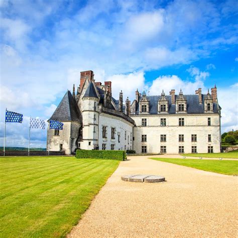 Chateau De Amboise Medieval Castle, Leonardo Da Vinci Tomb. Loire ...