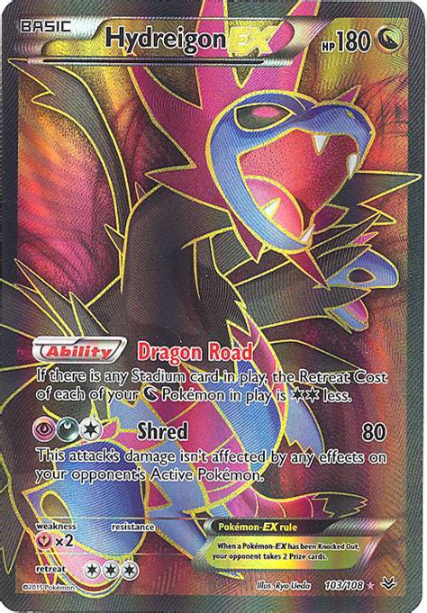 Pokemon Card Xy Roaring Skies Hydreigon Ex Full Art Holo