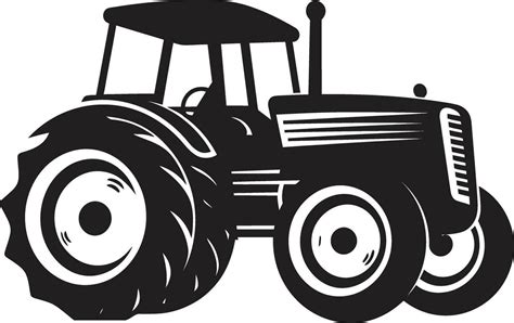 Vintage Tractor Line Art Classic Tractor Vector Illustration 33952695 ...