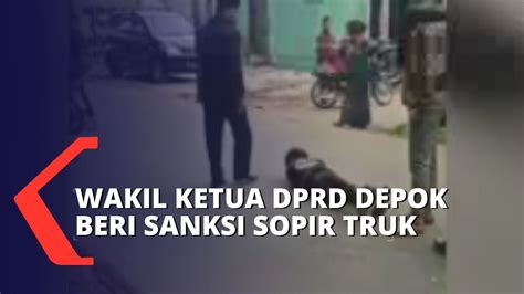 Wakil Ketua Dprd Depok Tajudin Tabri Beri Sanksi Sopir Truk Push Up Di