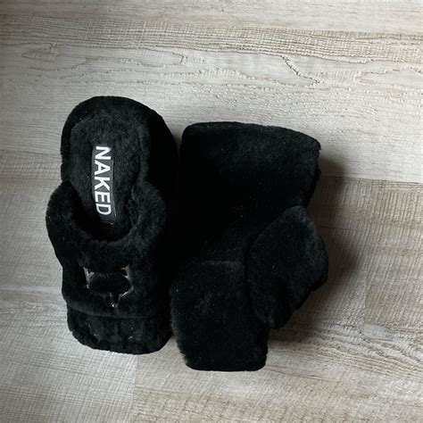 Naked Wolfe Women S Black Sandals Depop