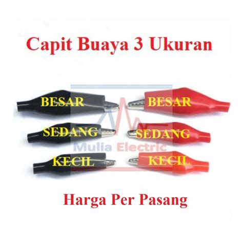 Jual Jepit Penjepit Buaya Capit Buaya Jepitan Buaya Aki Alligator Clip