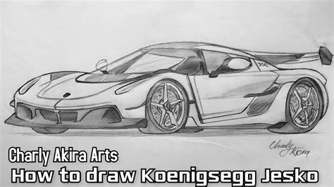 Koenigsegg Jesko Live Cam Drawing Tutorial Youtube