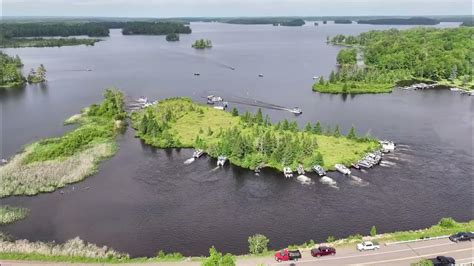 Chippewa Flowage Floating Bog Gets Moved By Boats Youtube