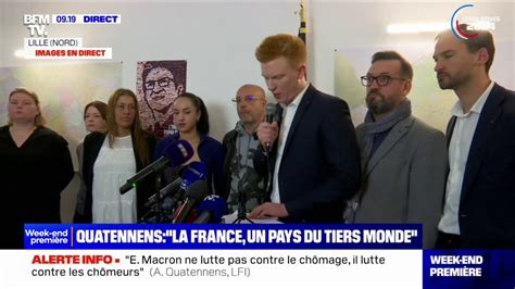 Adrien Quatennens LFI Emmanuel Macron Ne Lutte Pas Contre Le