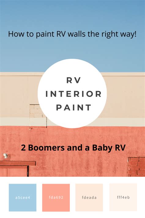 Rv Interior Wall Paint How To Paint The Walls In My Rv The Right Way
