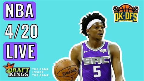 Live Draftkings Nba Analysis 4202021 Dfs Picks Youtube