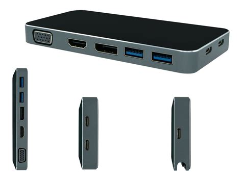 Visiontek Vt200 Usb C Portable Dock Shi