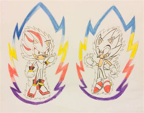 Hyper Sonic And Hyper Shadow Sonic The Hedgehog Amino