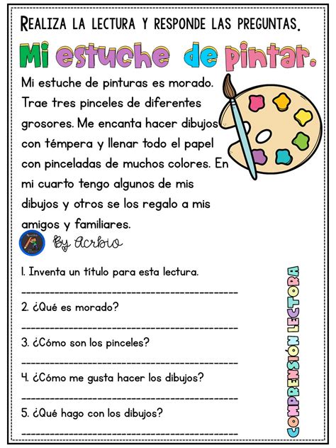 MINI LECTURITAS DE COMPRENSIÓN PARA INFANTIL MIS JUGUETES 4