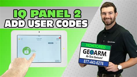 How To Add Users To The Qolsys Iq Panel 2 Youtube