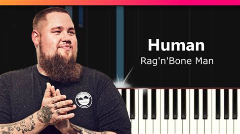 Rag N Bone Man Human Piano Tutorial Chords How To Play Cover