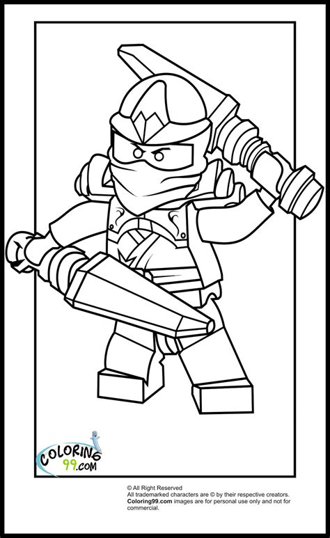 LEGO Ninjago Kai Coloring Pages | Minister Coloring