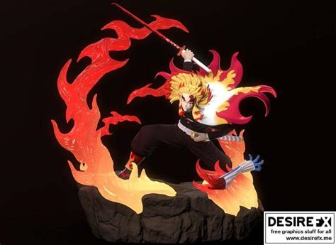 Desire Fx D Models Rengoku Demon Slayer Kimetsu No Yaiba D Print