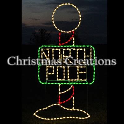 North Pole Sign - Christmas Creations Light Designs, Queensland