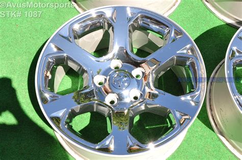 20 Dodge Ram Oem 1500 Laramie Factory Chrome Clad Wheels Dakota 2015