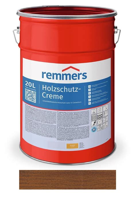 Remmers Holzschutz Creme Nussbaum Liter Lasur F R Au En