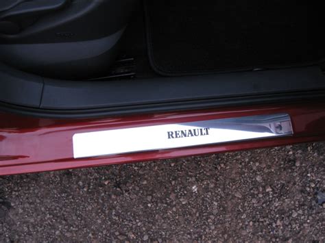 Накладки на пороги — Renault Megane II, 1,6 л, 2007 года | стайлинг ...