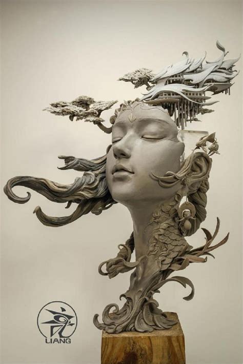 Les Sculptures Fantaisistes De Yuanxing Liang Portrait Sculpture